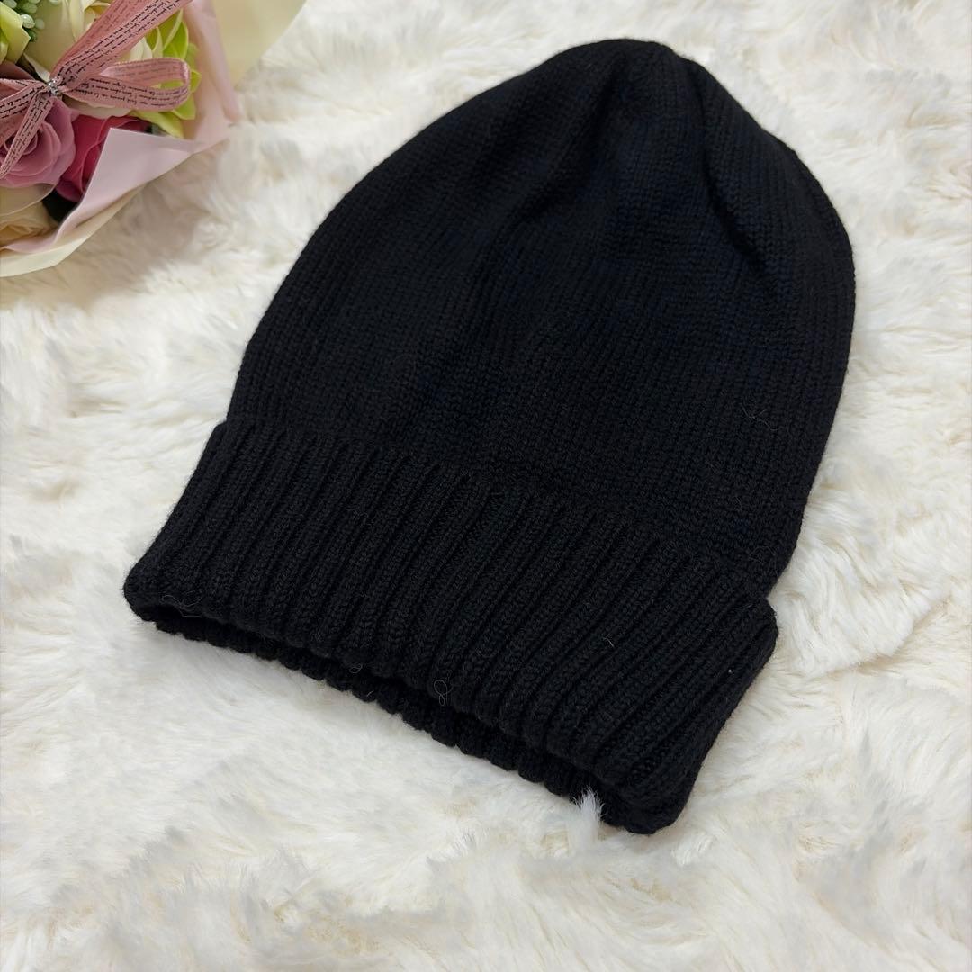 極美品 MONCLER モンクレール イニシャルM ニット帽 イタリア製