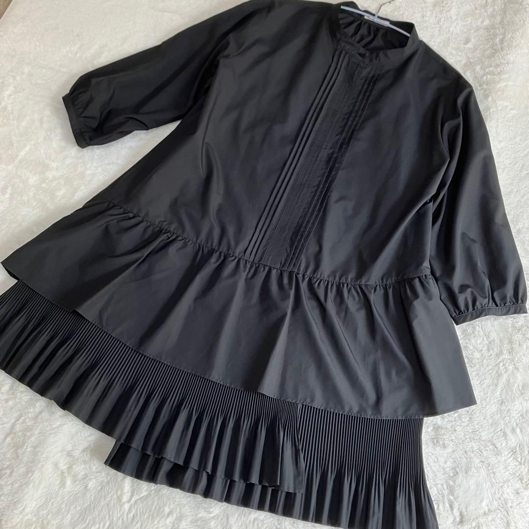 極美品Rose Tiara チュニックワンピース　ティアード　プリーツ　大きめ