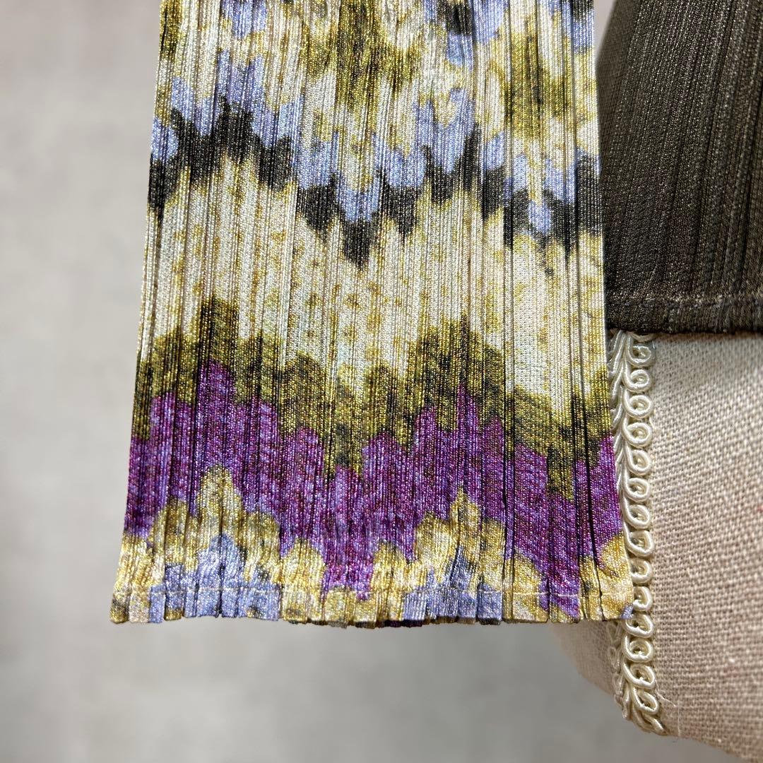 極美品★プリーツプリーズ　PLEATS PLEASE ノルディック柄トップス