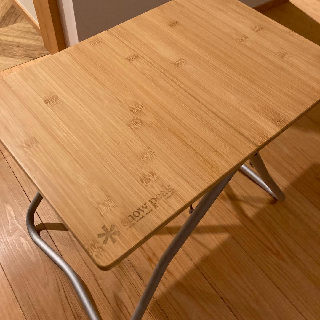  peak 竹製 折りたたみテーブル