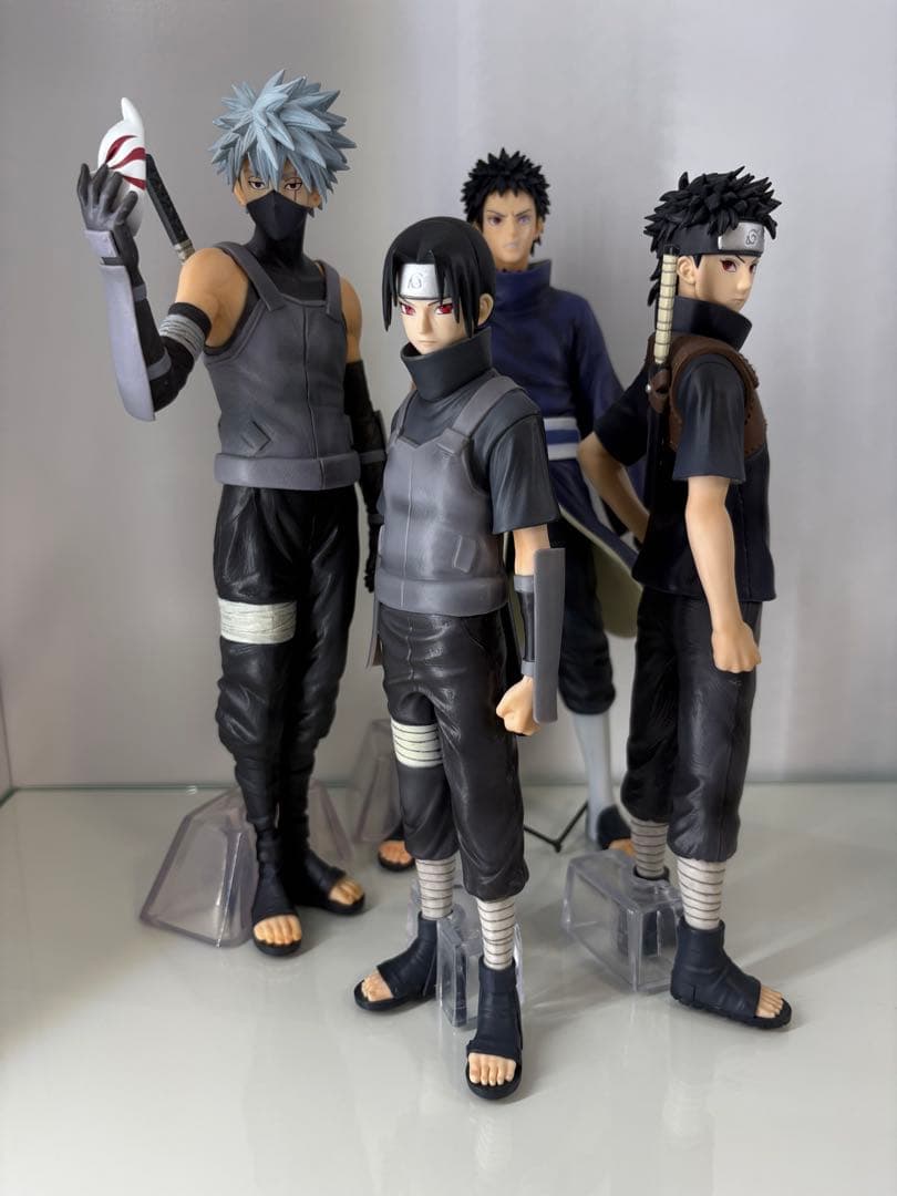 NARUTO ナルト 一番くじ 心を写す赤き瞳 A.B.C.D賞　4体セット