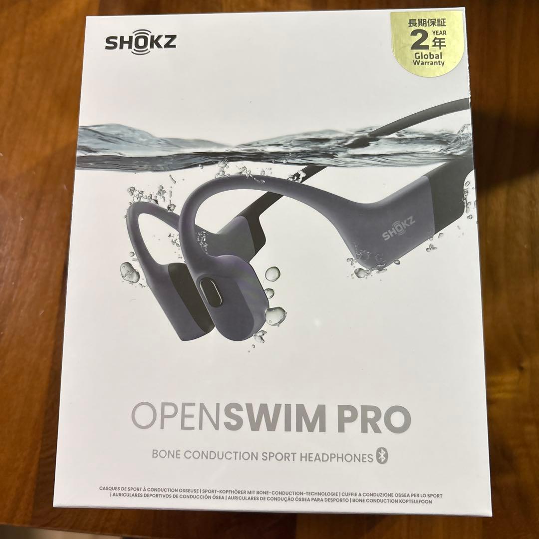 【新品、未開封品】SHOKZ OPEN SWIM PRO 骨伝導イヤホン グレー