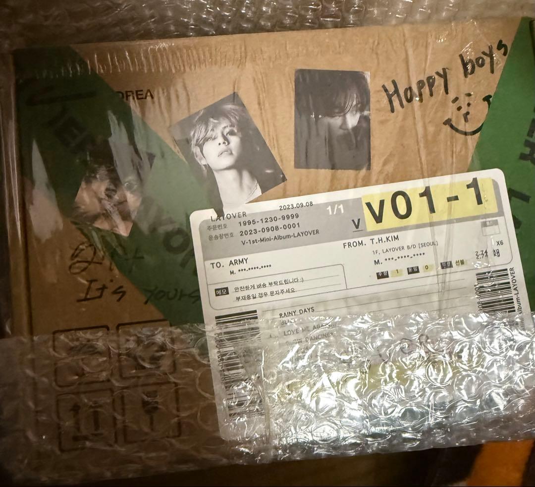 【新品未開封】BTS LAYOVER 3種 18点 トレカ15枚付き 変更点あり