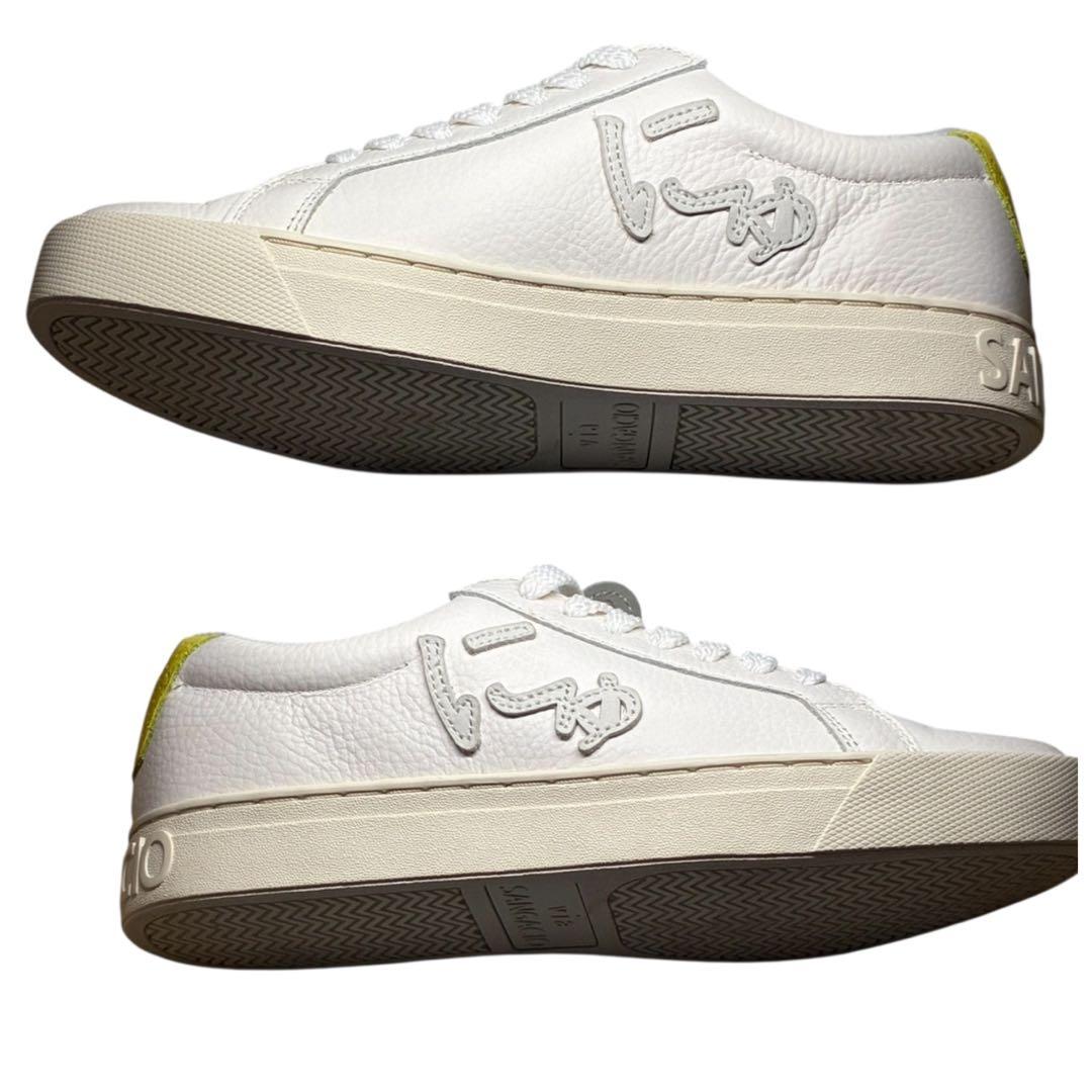 【限定866足】SANGACIO にゅ〜ず SG8 ホワイト イエロー　22cm