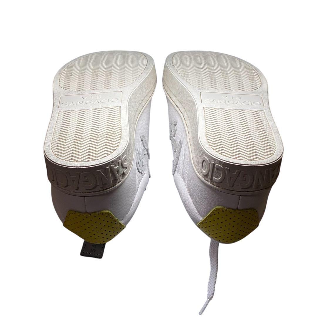 【限定866足】SANGACIO にゅ〜ず SG8 ホワイト イエロー　22cm