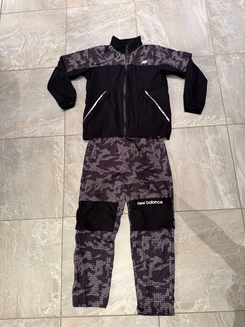 New Balance ゴルフ レインウェア 上下セット＋キャップ付