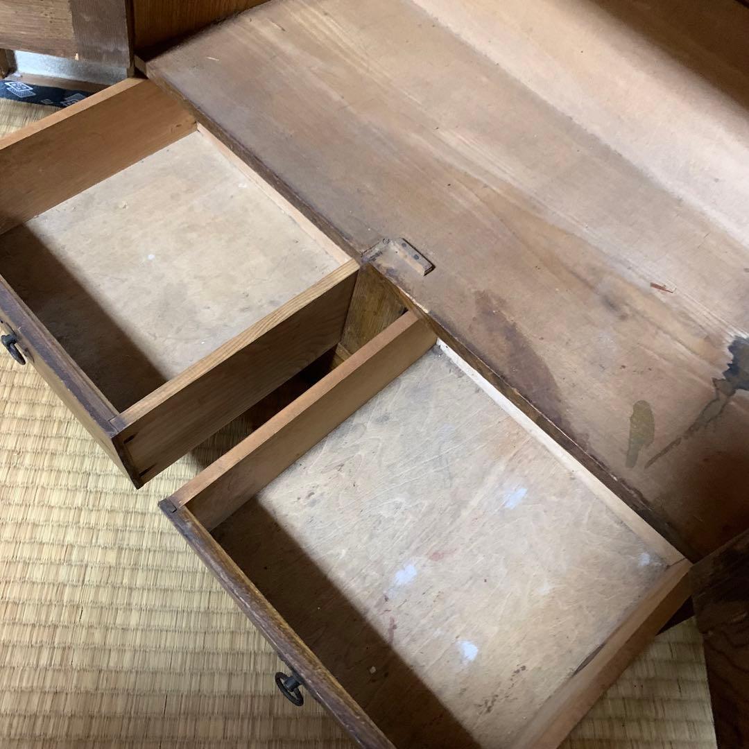 購入者決定❗️昭和レトロ木製キャビネット ダイヤガラス戸棚 飾り棚 食器棚