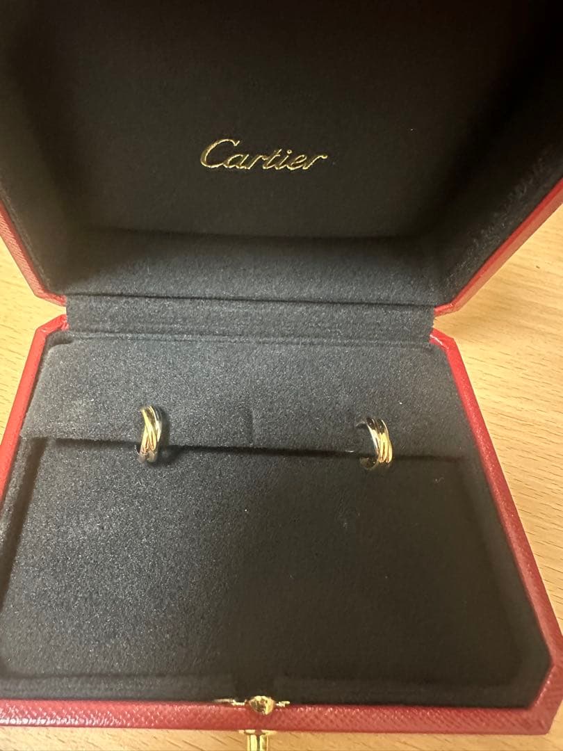 Cartier 18金ゴールド フープピアス