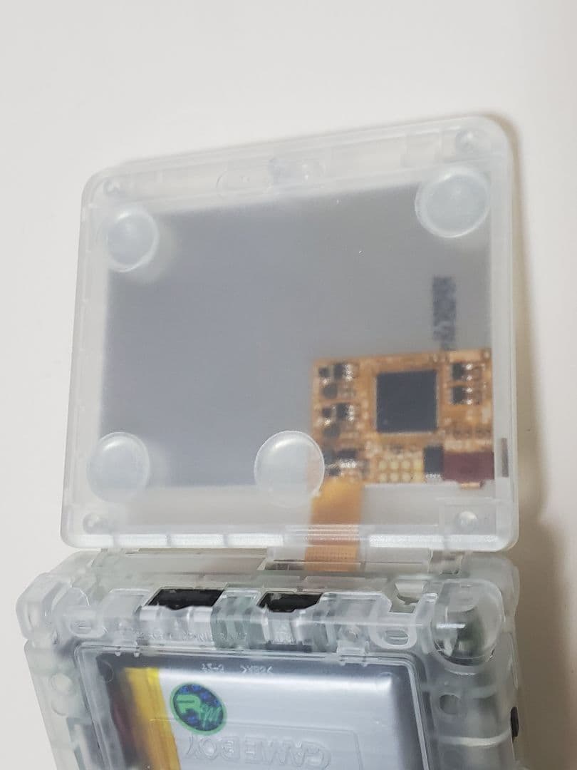 ゲームボーイアドバンスSP　本体　IPS パネル　クリア　イヤホン　充電器セット