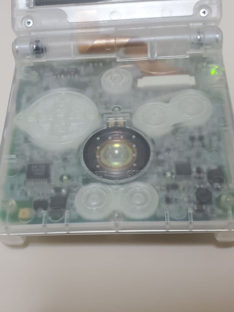 ゲームボーイアドバンスSP　本体　IPS パネル　クリア　イヤホン　充電器セット