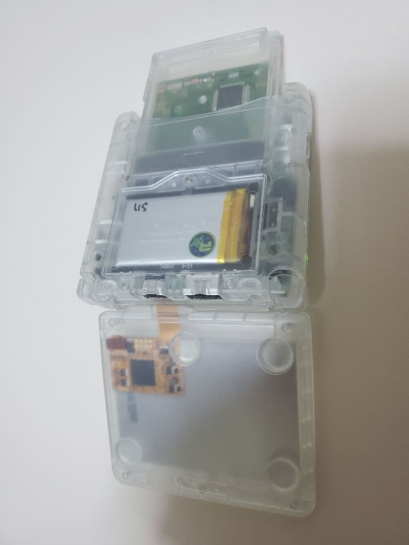 ゲームボーイアドバンスSP　本体　IPS パネル　クリア　イヤホン　充電器セット