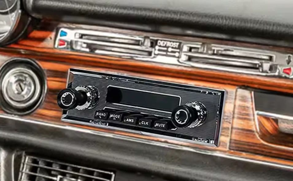 旧車用 1din オーディオ レトロ Bluetooth対応 AUX USB