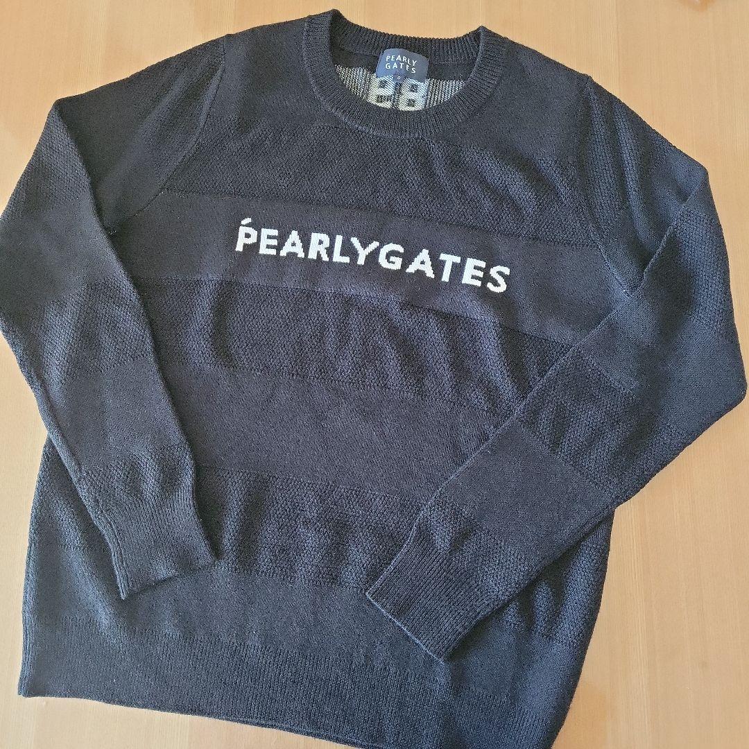 お洒落✨PEARLY GATES ウール100%ニット☆ブラック❤