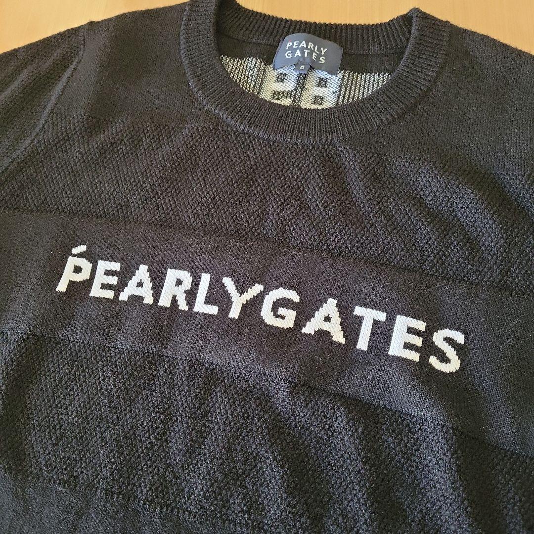 お洒落✨PEARLY GATES ウール100%ニット☆ブラック❤