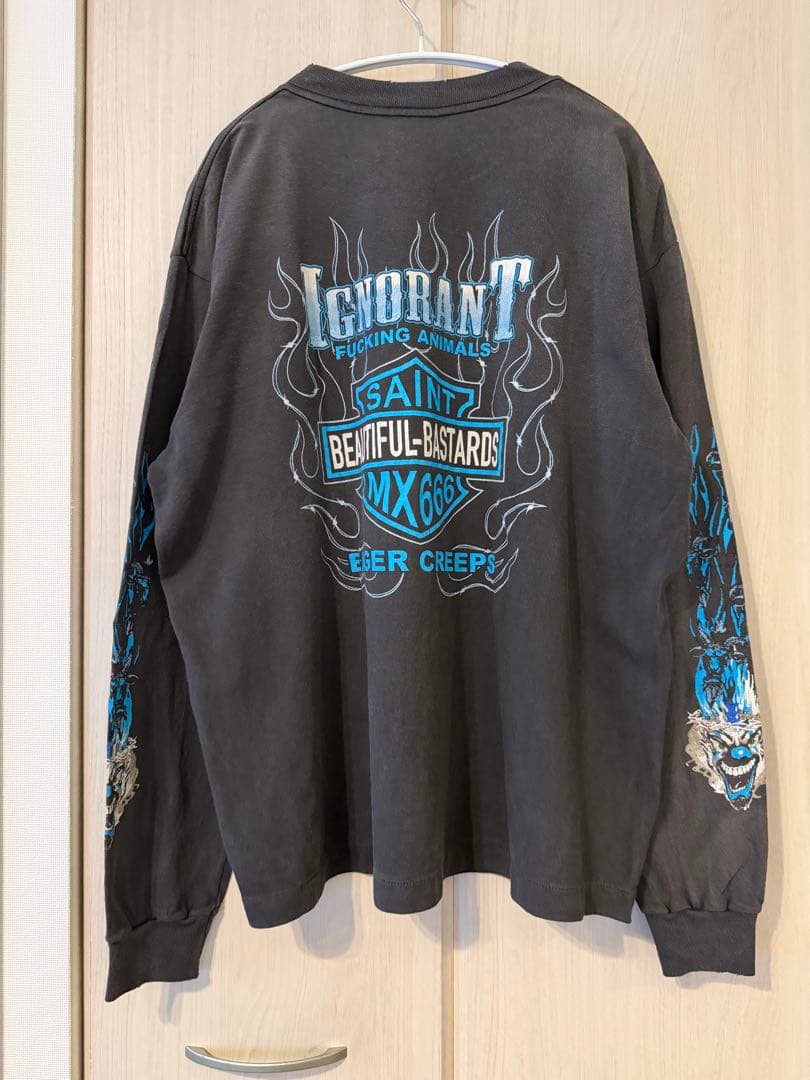 【新品】SAINT Mxxxxxx セントマイケル ロンT 長袖Tシャツ L