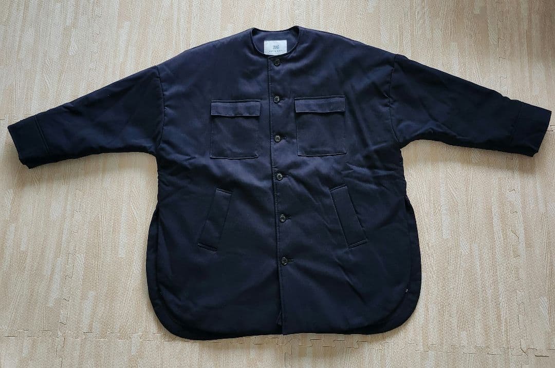 カポックノット Kapok Knot ノーカラーポンチョ シャツ ジャケット