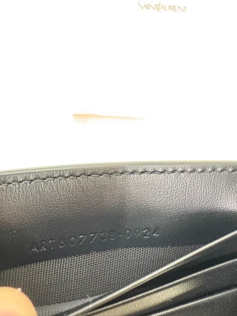 【最終値下げ】サンローラン　マネークリップ　オールブラック