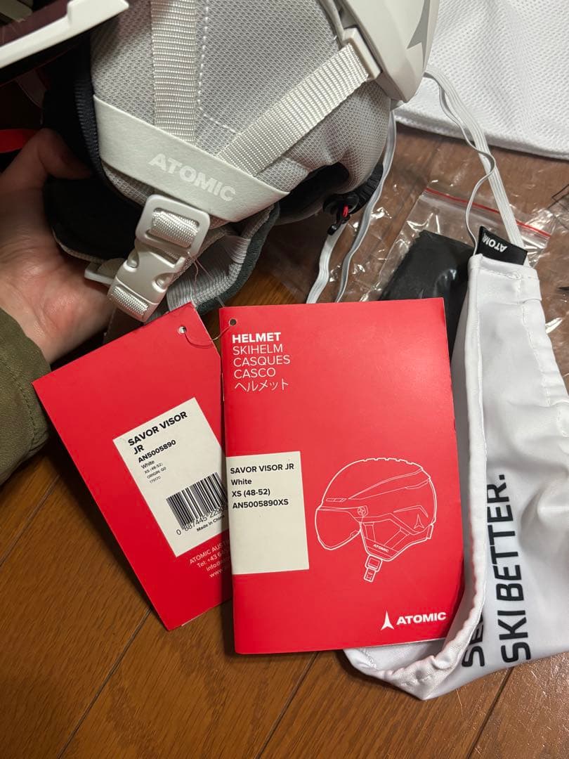 ATOMIC 子供用スキーヘルメット ホワイト
