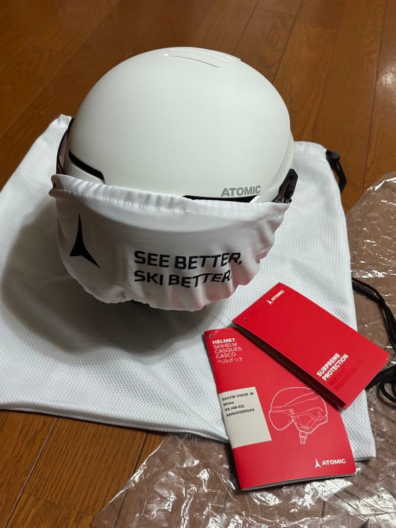 ATOMIC 子供用スキーヘルメット ホワイト