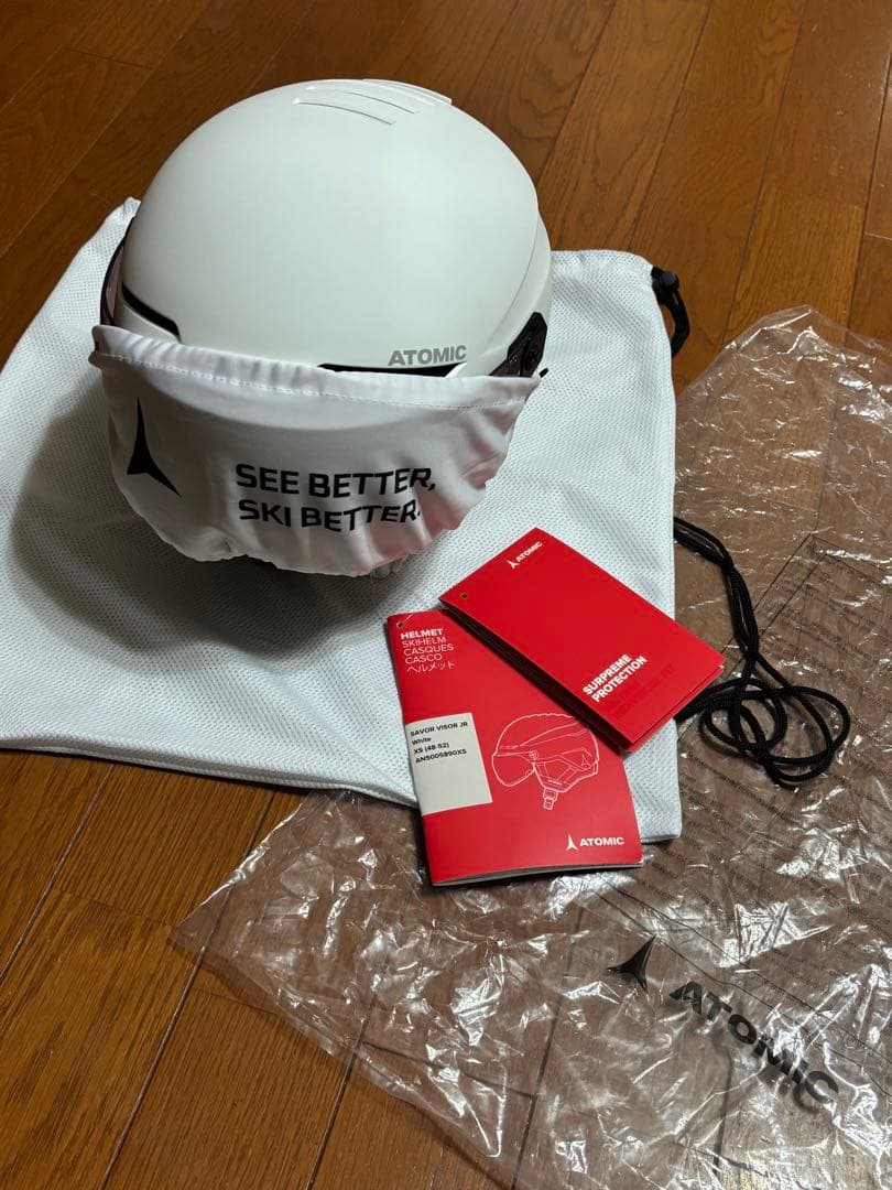 ATOMIC 子供用スキーヘルメット ホワイト