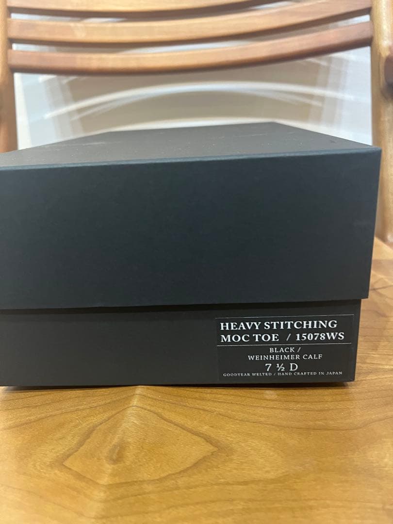 ウィールローブ、WHEELROVE黒 レザー シューズ25.5