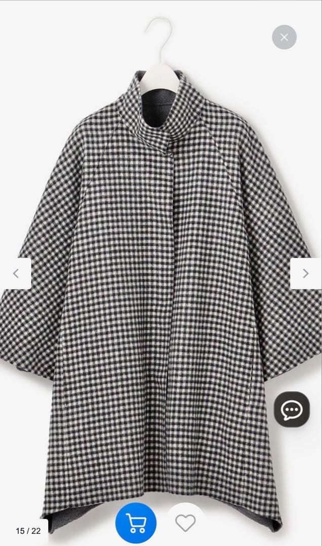 ICB ウールシルク　ポンチョ