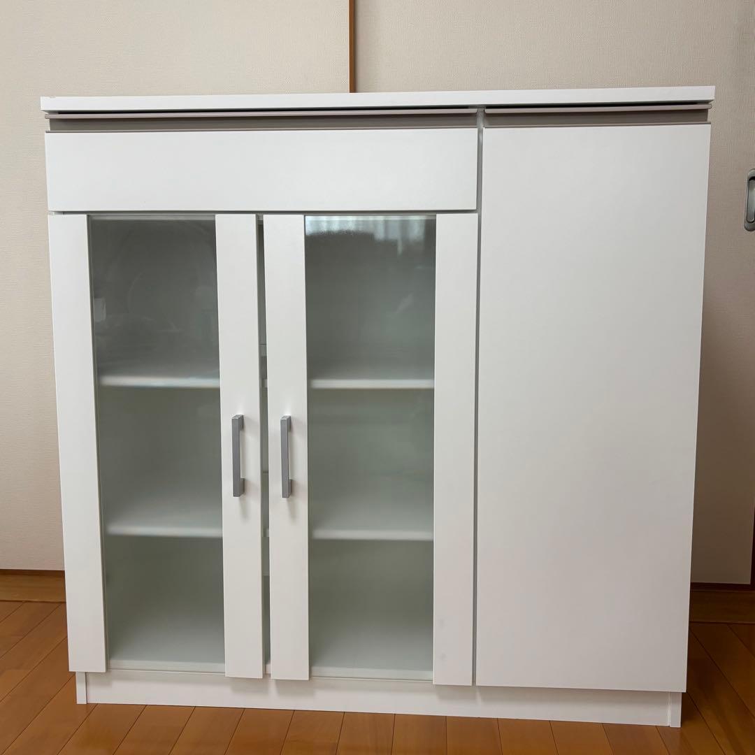 【送料込】ニトリ キャビネット フォルムN SK9090Dホワイト