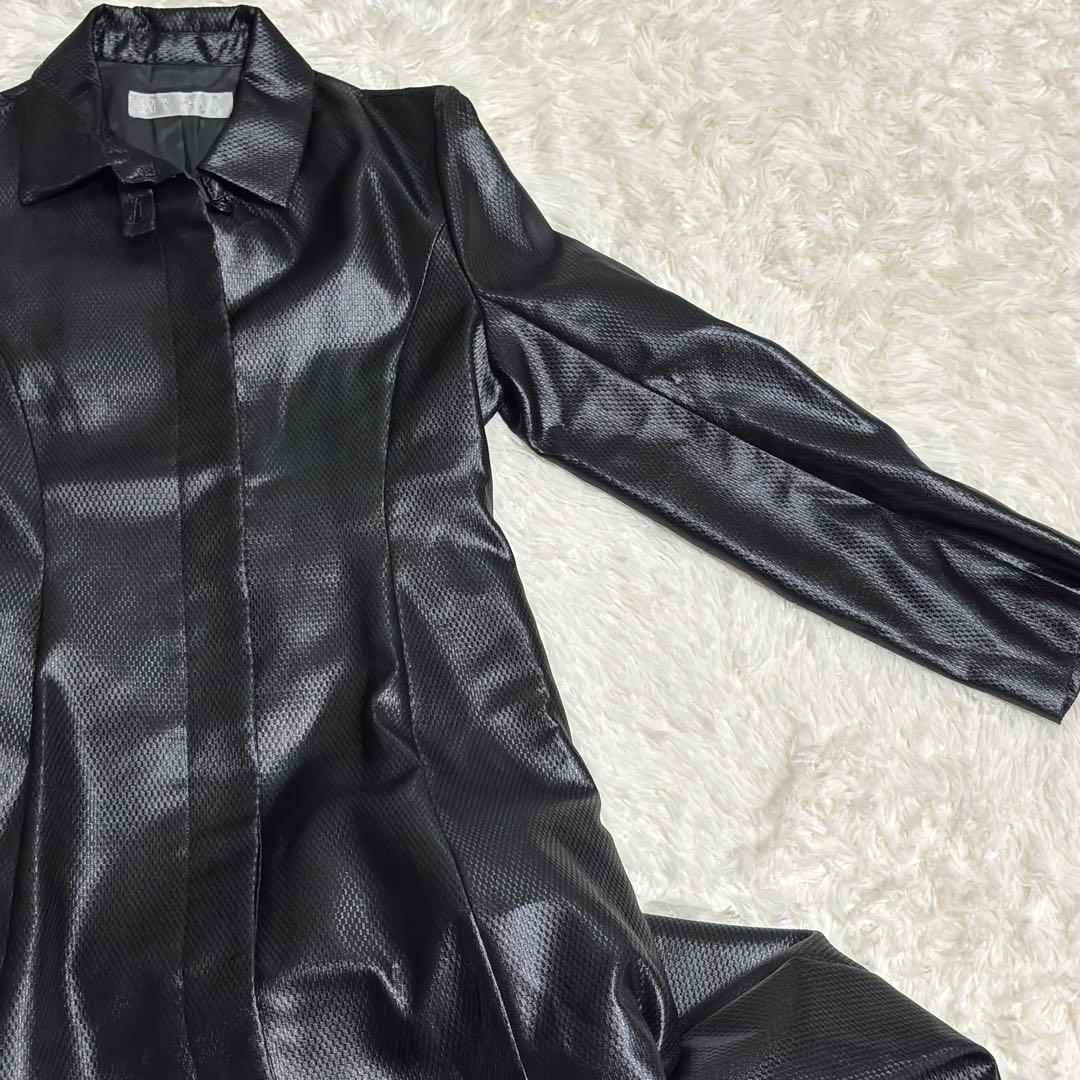 WORKSHOP ワークショップ ヨウジヤマモト ロングコート フェイクレザーM