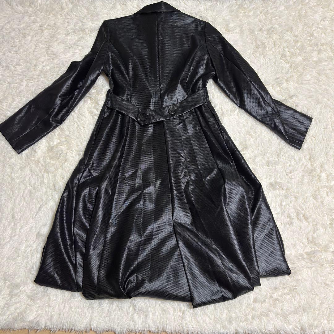 WORKSHOP ワークショップ ヨウジヤマモト ロングコート フェイクレザーM