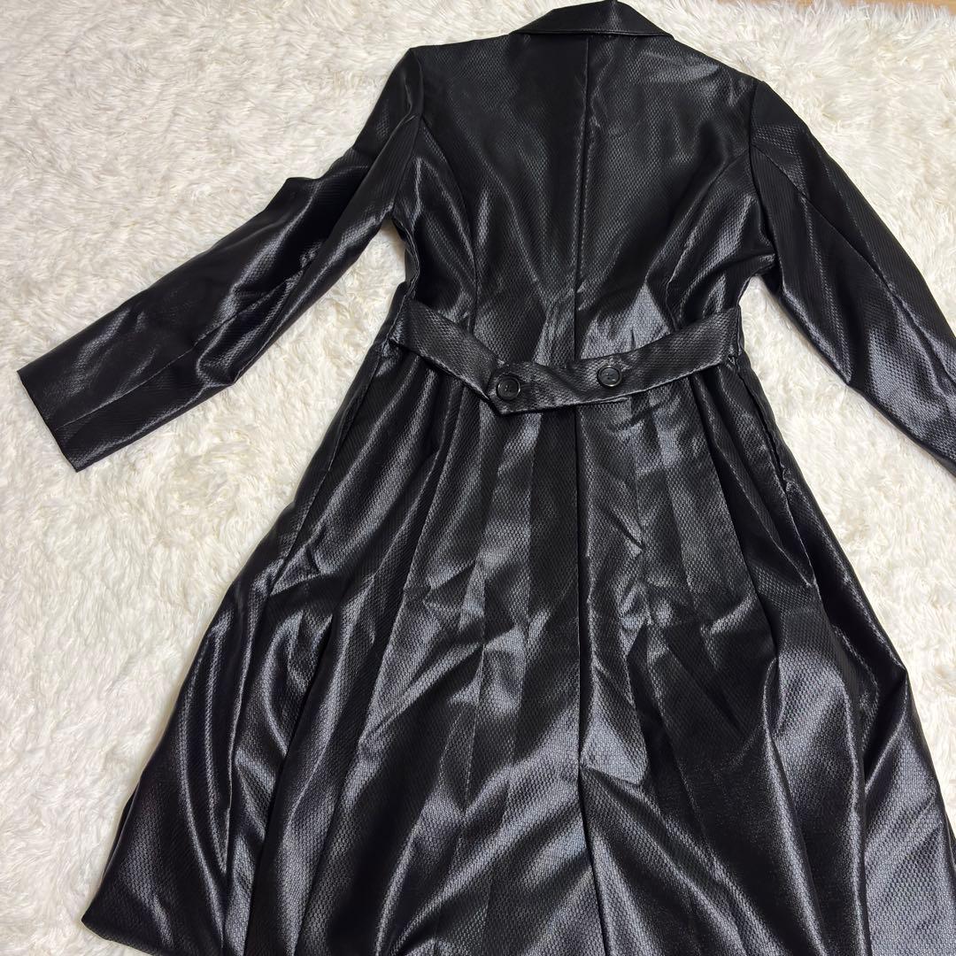 WORKSHOP ワークショップ ヨウジヤマモト ロングコート フェイクレザーM