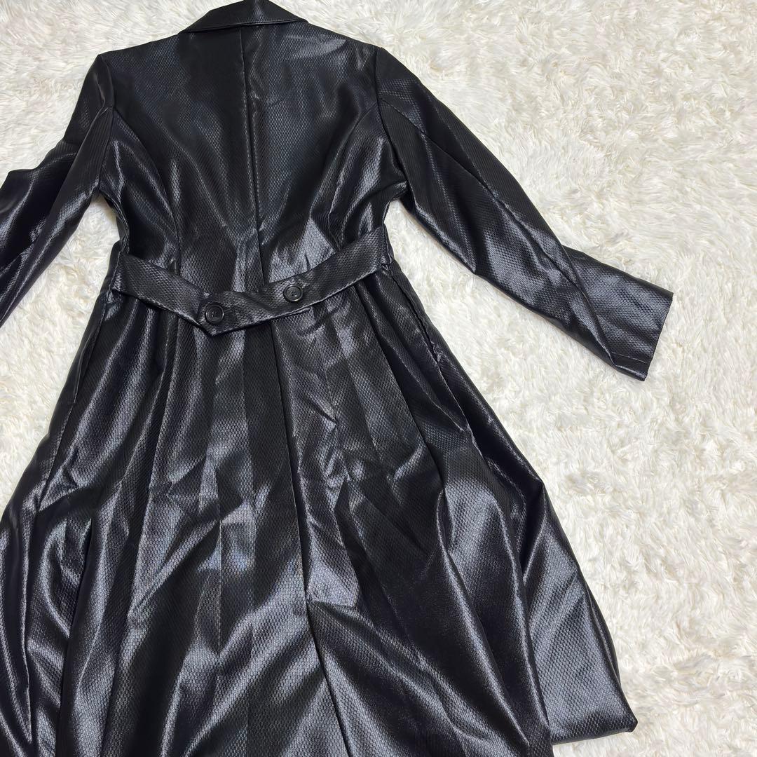 WORKSHOP ワークショップ ヨウジヤマモト ロングコート フェイクレザーM