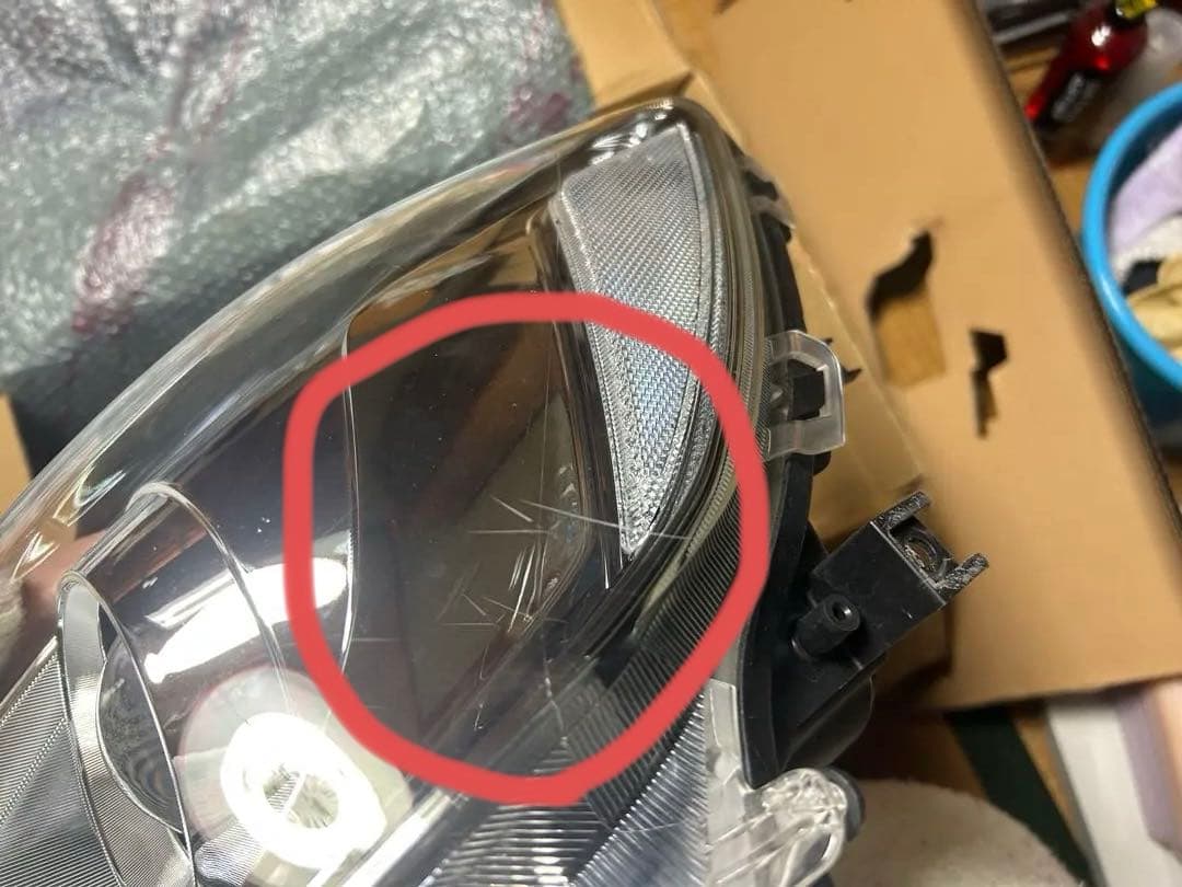 アクア ヘッドライト 中期 左