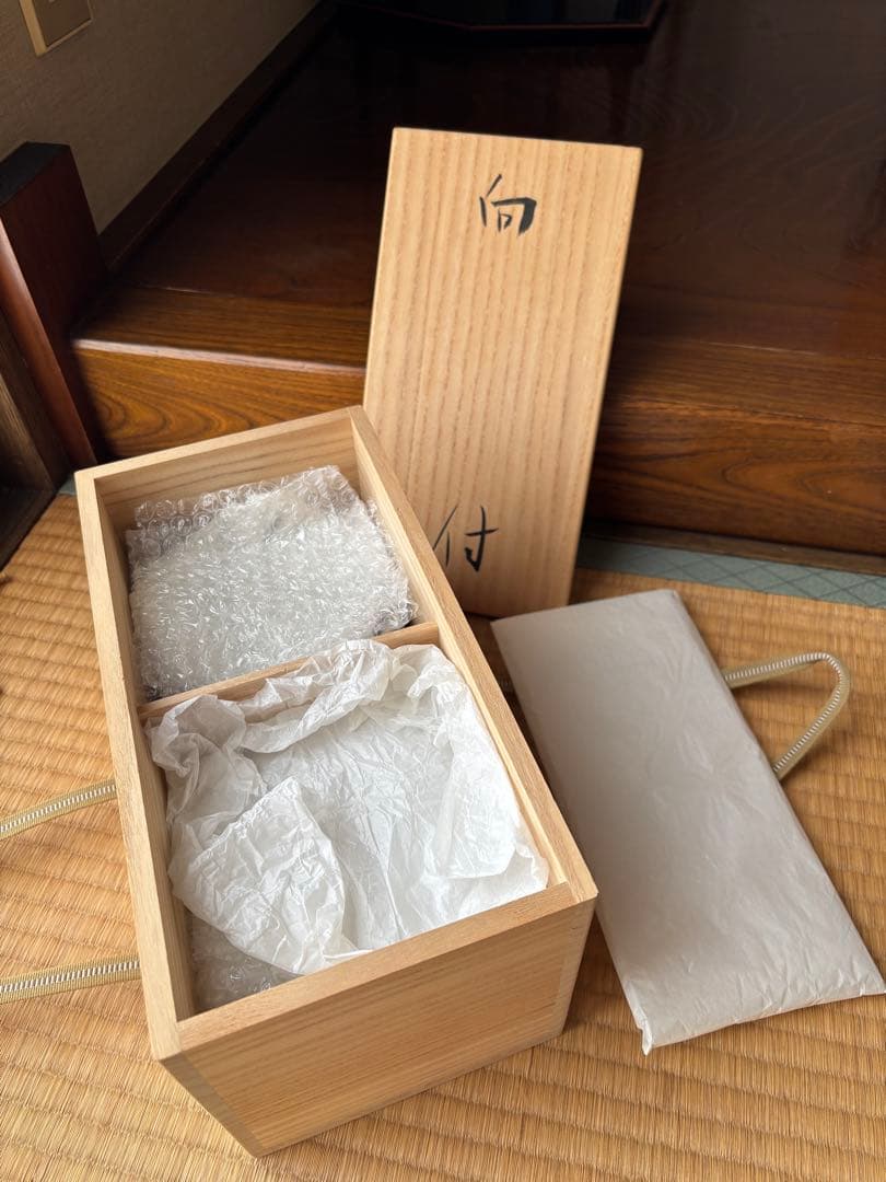 小林東五 『刷毛目輪花 小鉢』五客 木箱付き 對州窯 玄