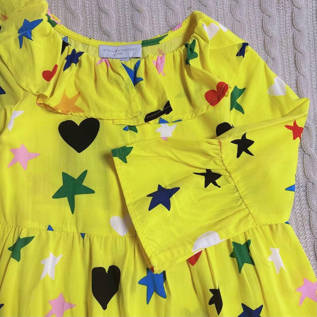 新品　ステラマッカートニーキッズ 星柄ワンピース　8Y /定価3万円以上