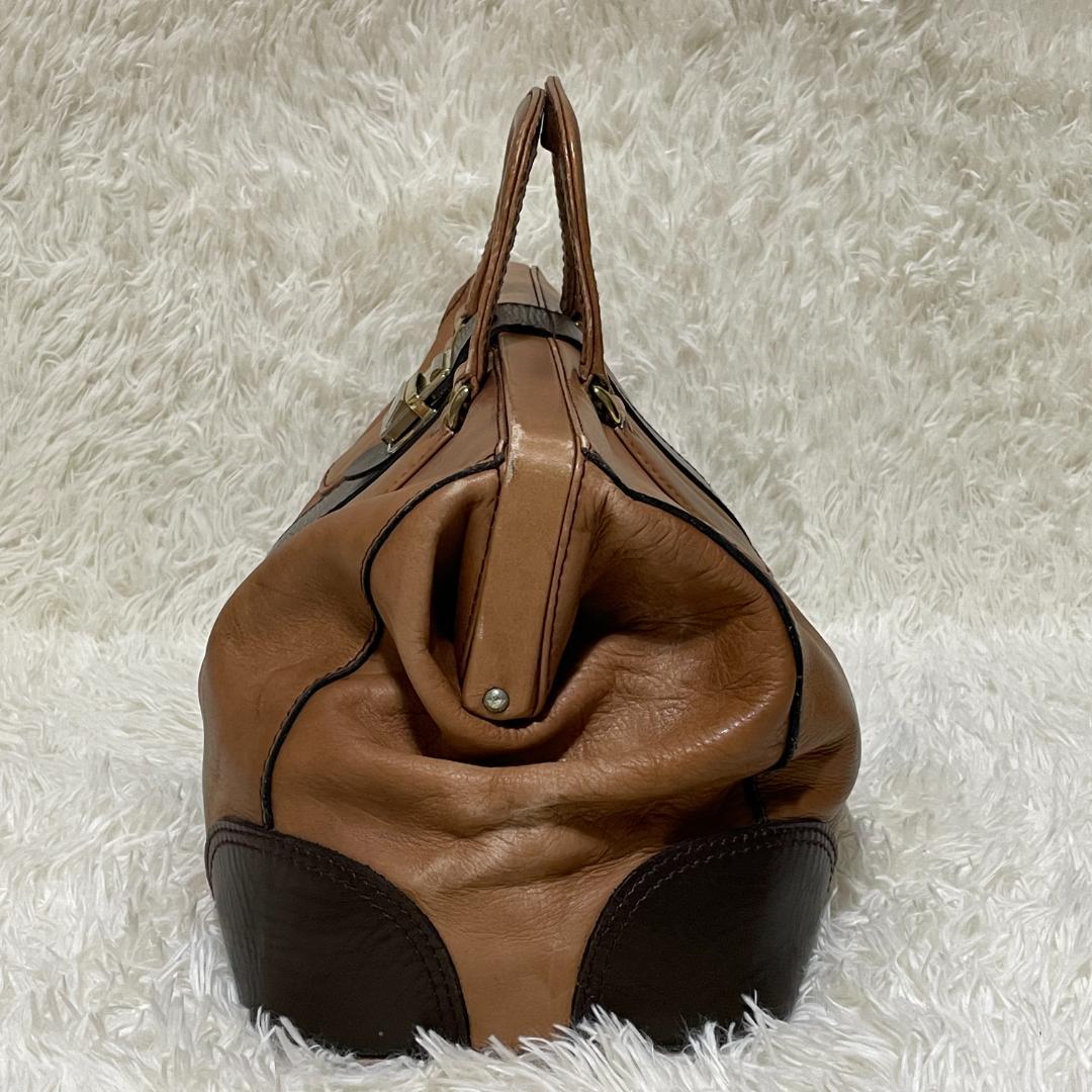 ポーター　レトロ　バロン　レザー 本革　ドクターバッグ　ダレスバッグ　カギ付