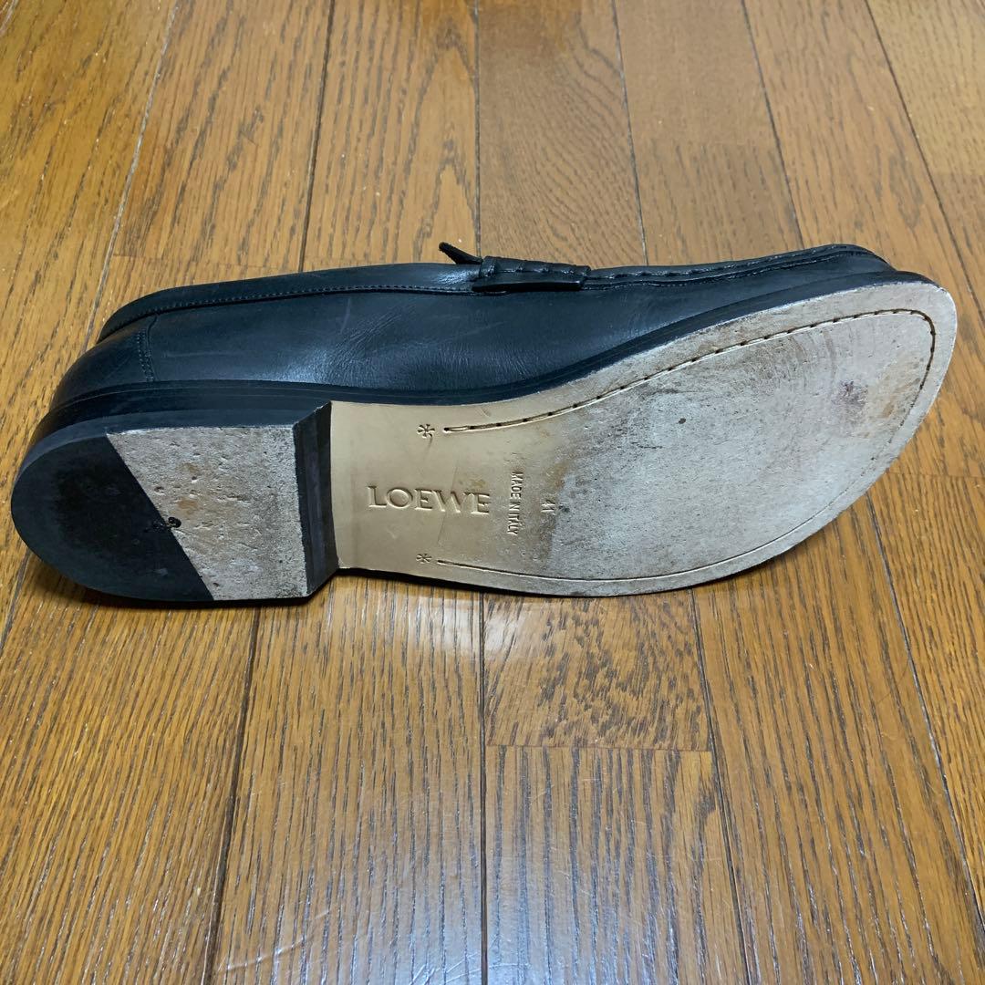 LOEWE ブラック ローファー