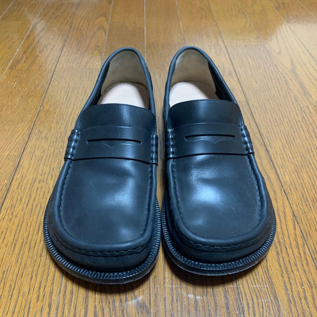 LOEWE ブラック ローファー