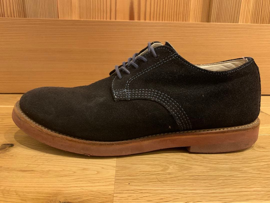 ウォークオーバーWALK-OVER DERBY NAVY SUEDE 25.5㎝