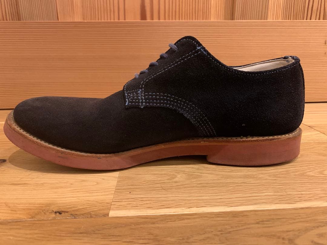 ウォークオーバーWALK-OVER DERBY NAVY SUEDE 25.5㎝