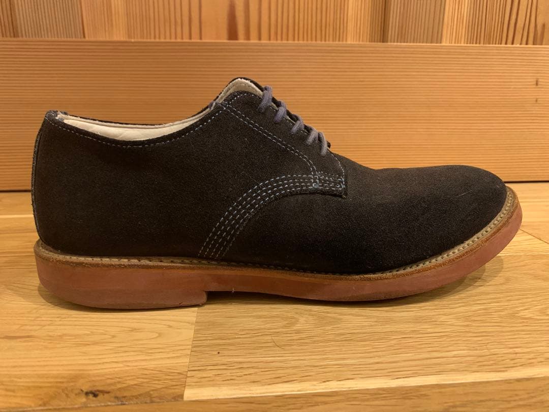 ウォークオーバーWALK-OVER DERBY NAVY SUEDE 25.5㎝