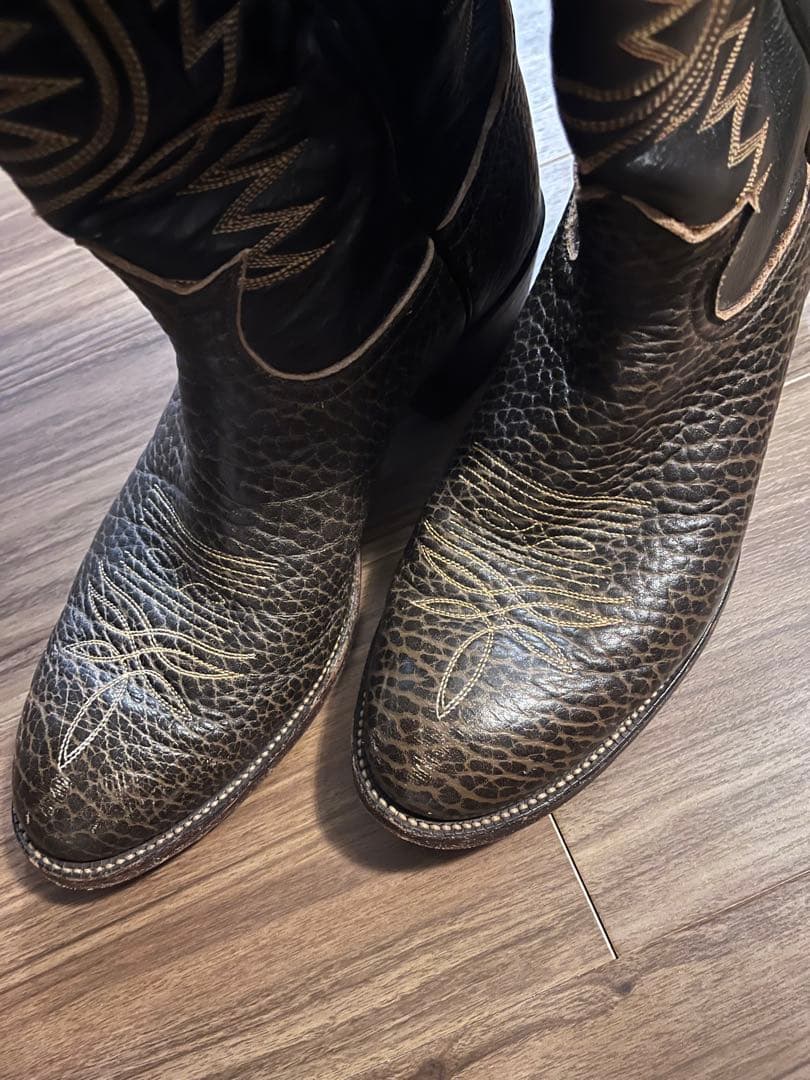 28cm Tony Lama ダークブラウン ウエスタンブーツ