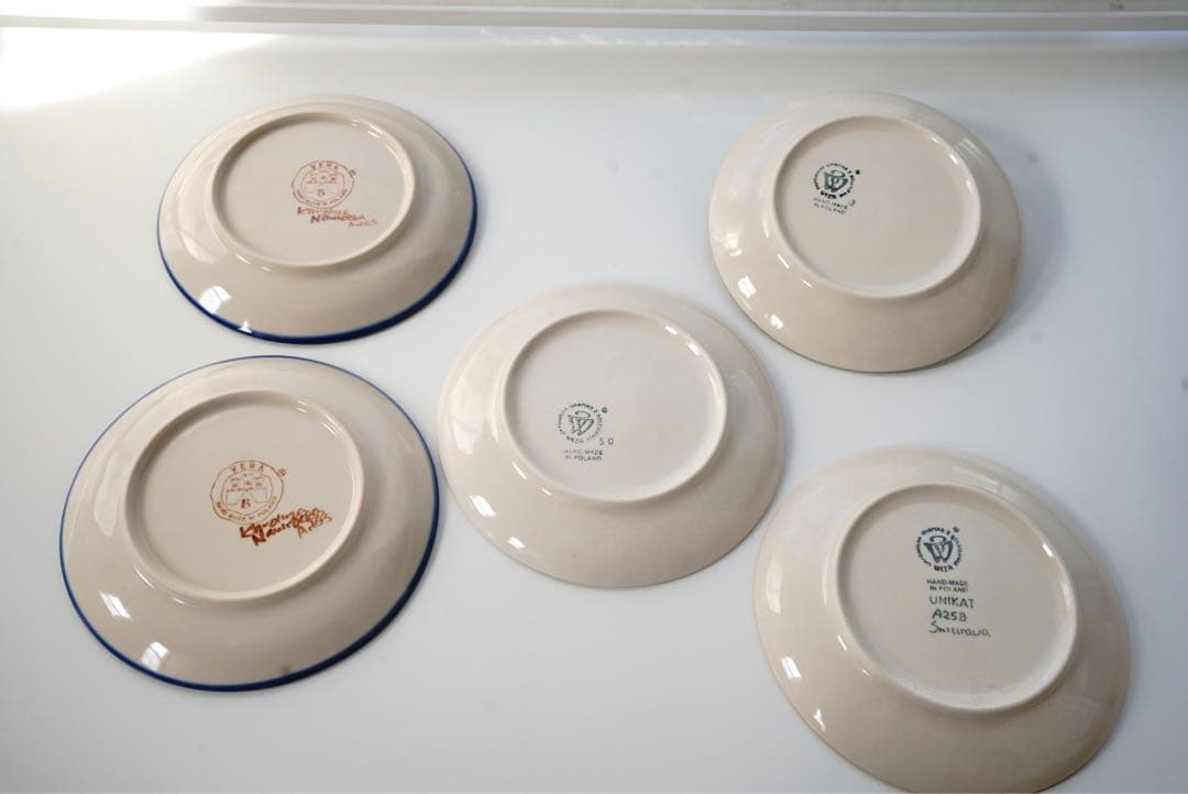 皿20cm5枚17cm1枚セット＊和洋お料理合わせやすいポーリッシュポタリー花柄