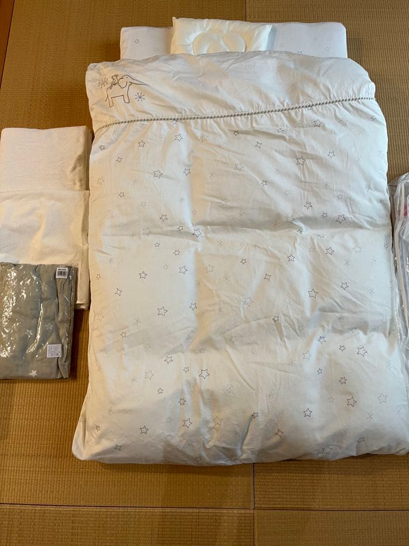 京都西川　ベビー羽毛ふとん 8点セット　ローズラジカル➕メッシュタイプ