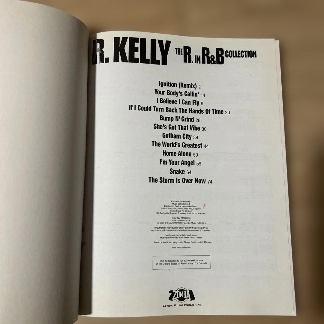 【超激レア】R. Kelly 楽譜The R.in R&B Collection