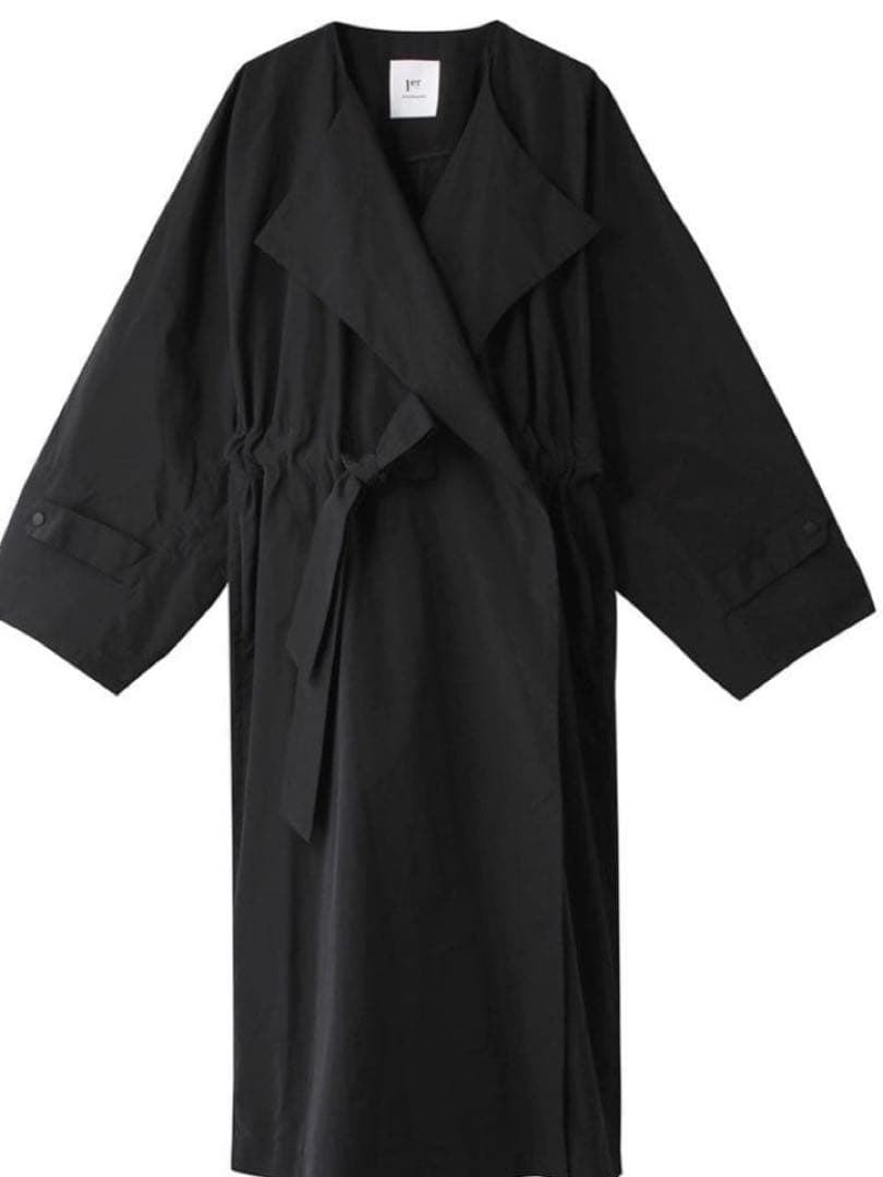 【美品】1er プルミエアロンディスモン タフタコート レインコート 黒