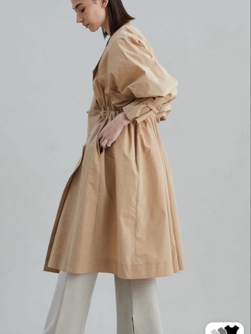 【美品】1er プルミエアロンディスモン タフタコート レインコート 黒