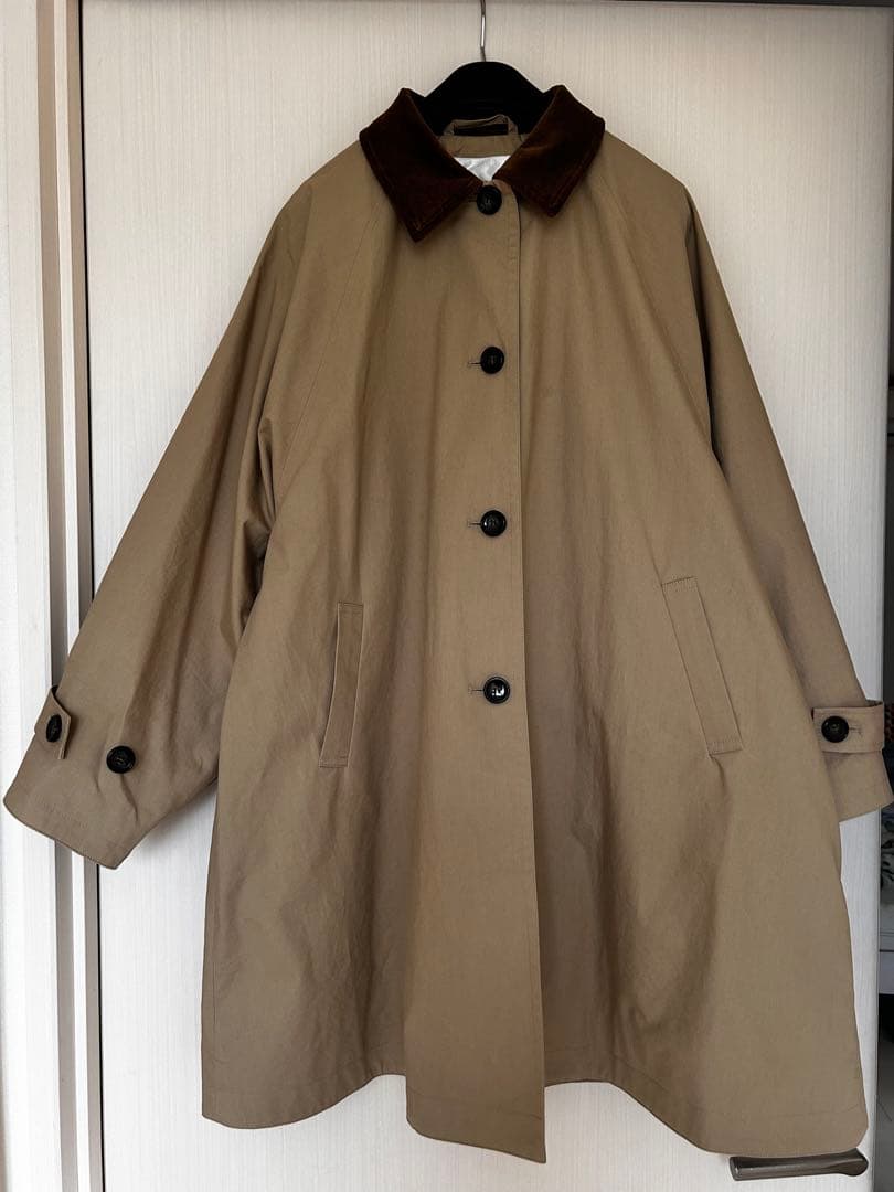 FASHIRU コーデュロイカラーステンカラーコート