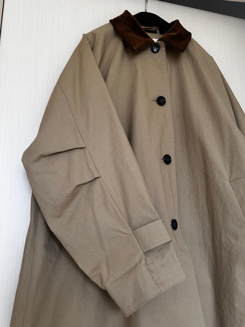 FASHIRU コーデュロイカラーステンカラーコート