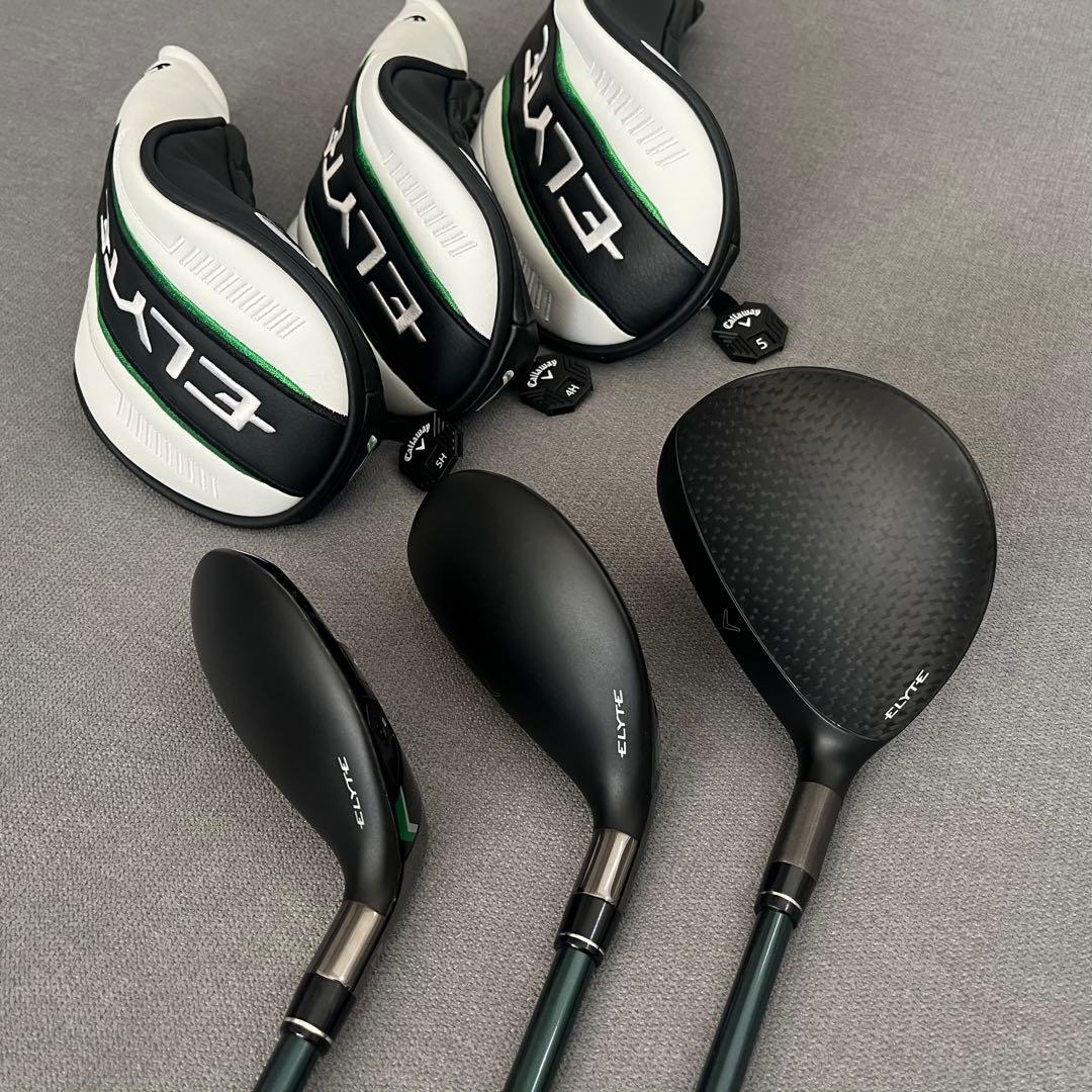 美品★ELYTE MAX FAST ３本セット 5FW.4UT.5UT カバー付