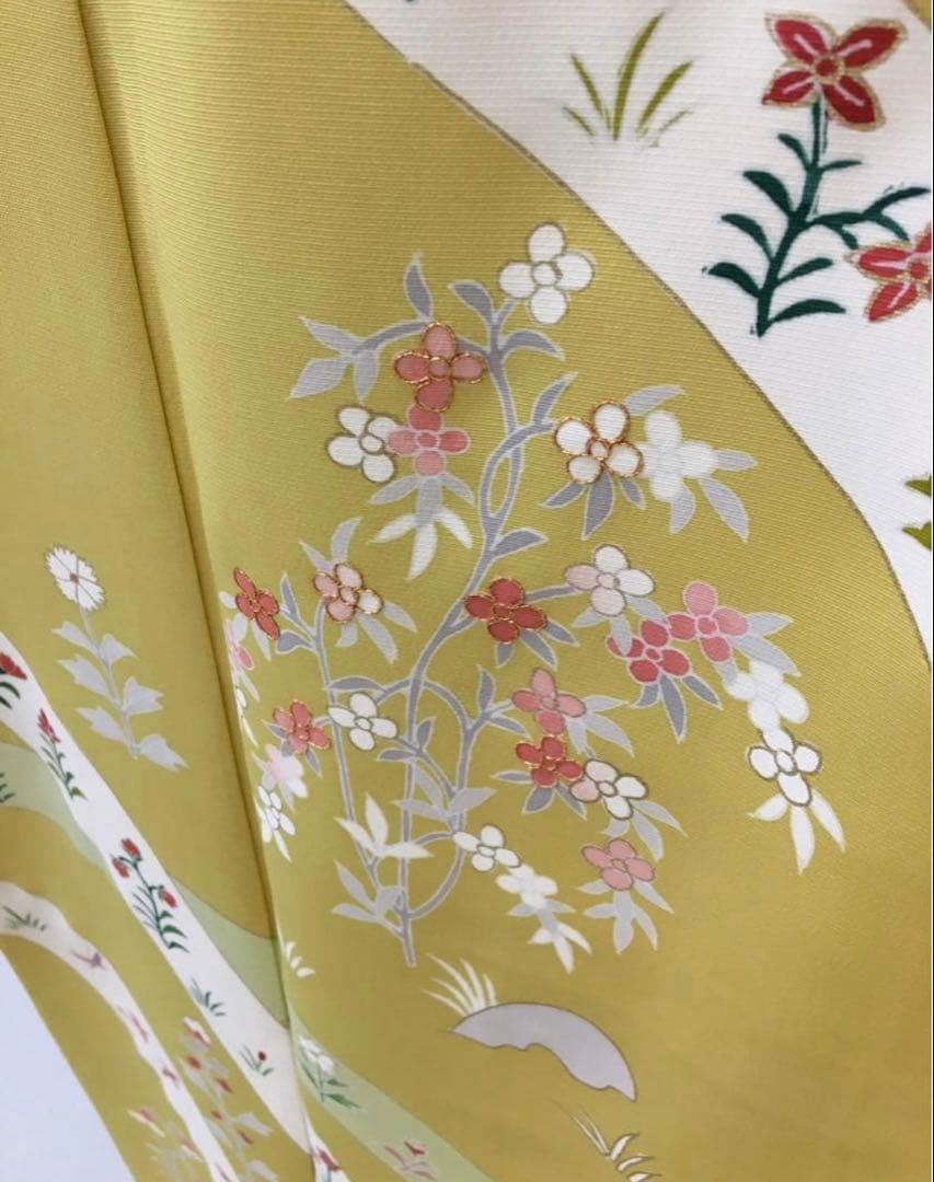 新春初売り価格❗️和装誌に載るような格別な【訪問着】未使用　手描き友禅・刺繍・金彩